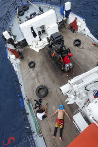 Ferox liveaboard boat - bow © Sten Johansson