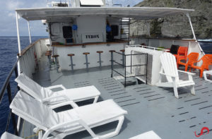 Ferox liveaboard boat - top deck © Sten Johansson