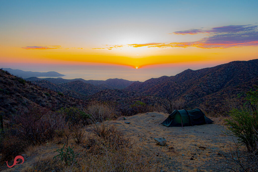 Sunrise over the Sea of Cortez from a medio malón road © Sten