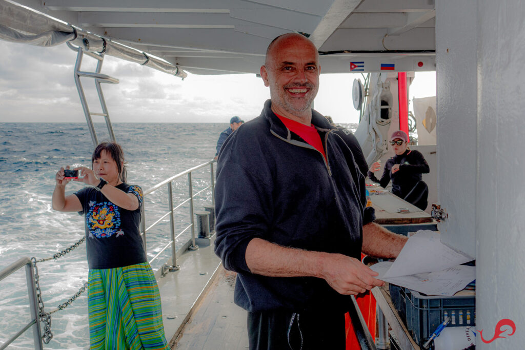 Arthur, experienced in showing the underwater life in Malpelo © Sten Johansson