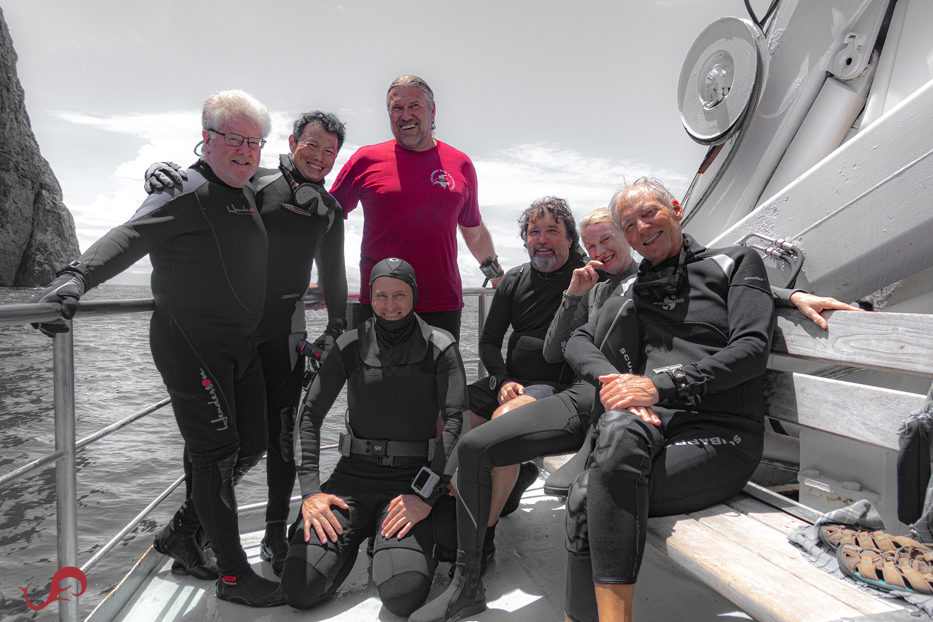 Malpelo 2023 dive team © Sten Johansson