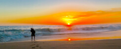 Fishing from the Pacific coast © Sten Johansson