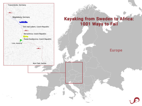 Kayaking from Sweden to Africa © Sten Johansson